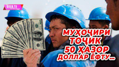 Муҳоҷири тоҷик 50 ҳазор доллар ёфту...